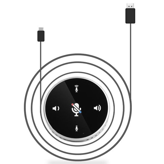 Microfono audio per desktop con cancellazione del rumore per videoconferenze Q5 (versione di fascia alta)