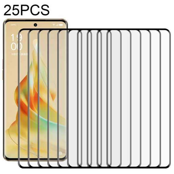 Per OPPO Reno9 Pro 25pcs Pellicola in vetro temperato a schermo intero con bordo curvo 3D