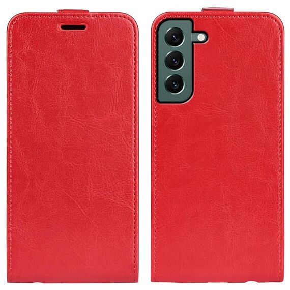 Per Samsung Galaxy S23 + 5G R64 Custodia per cellulare in pelle con vibrazione verticale (rossa)