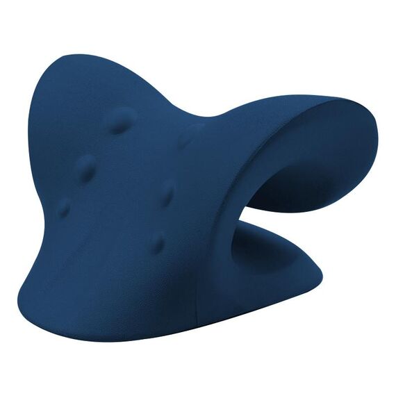 Collo Spalla Barella Relaxer Cervicale Chiropratica Trazione Dispositivo Cuscino (Blu Scuro)