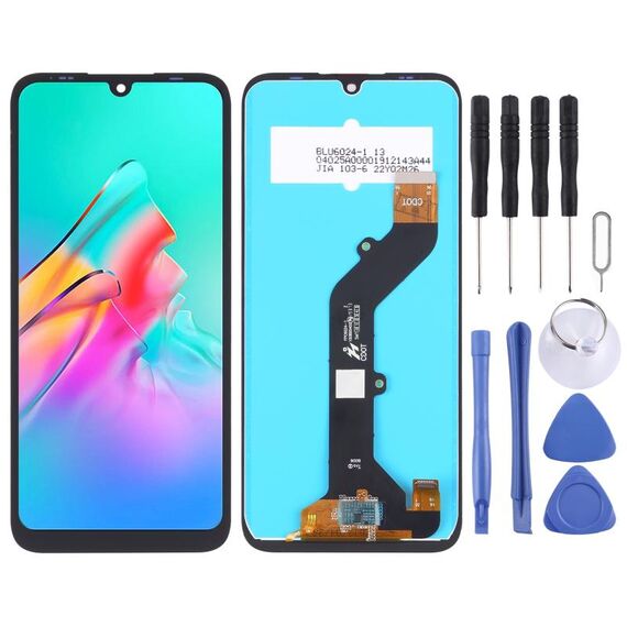 Schermo LCD OEM per Tecno Pop 6 BE7 con assemblaggio completo di digitalizzatore