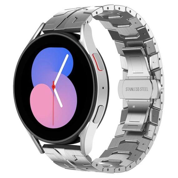 Per Samsung Galaxy Watch5 / Watch5 Pro Armor cinturino in metallo in acciaio inossidabile (argento)