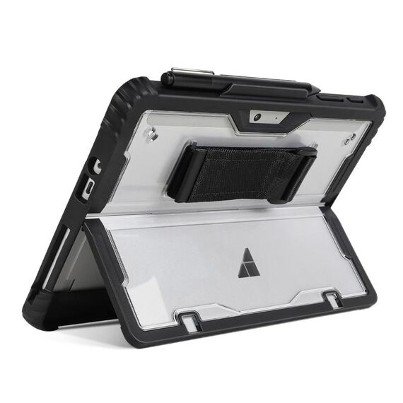Per custodia per laptop trasparente in acrilico Microsoft Surface Pro 9 (nero)