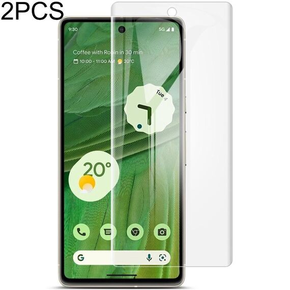 Per Google Pixel 7 2pcs imak curvo Full Screen Hydrogel Pellicola Proteggi Frontale