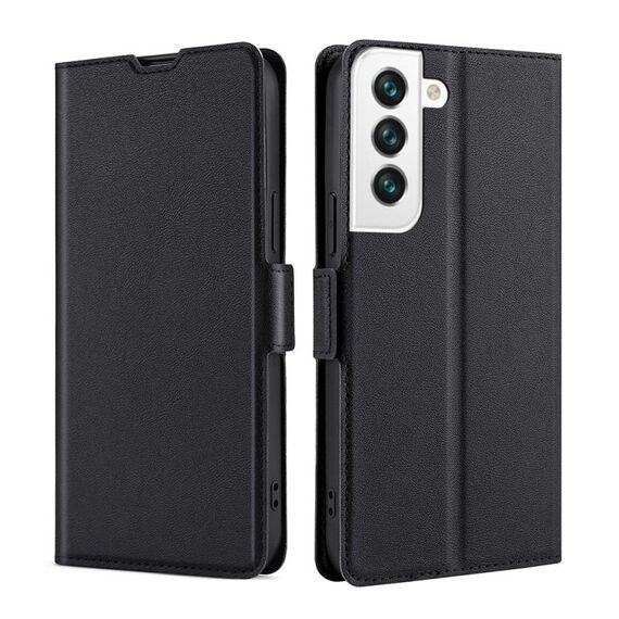 Per Samsung Galaxy S23 5G Custodia per telefono in pelle con vibrazione laterale ultrasottile con fibbia laterale (nero)