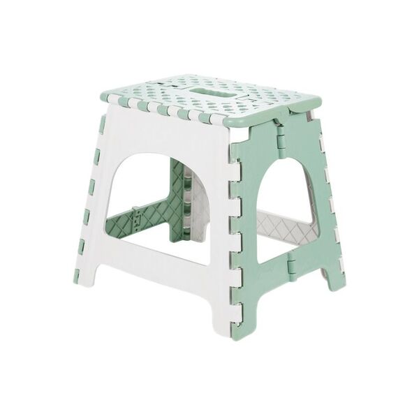 Comodo sgabello portatile ispessito per esterni pieghevole per la casa, colore: verde medio