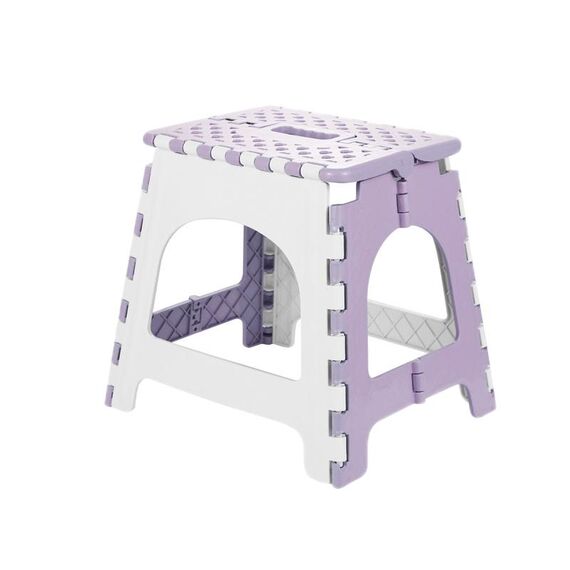 Comodo sgabello portatile ispessito per esterni pieghevole per la casa, colore: viola medio