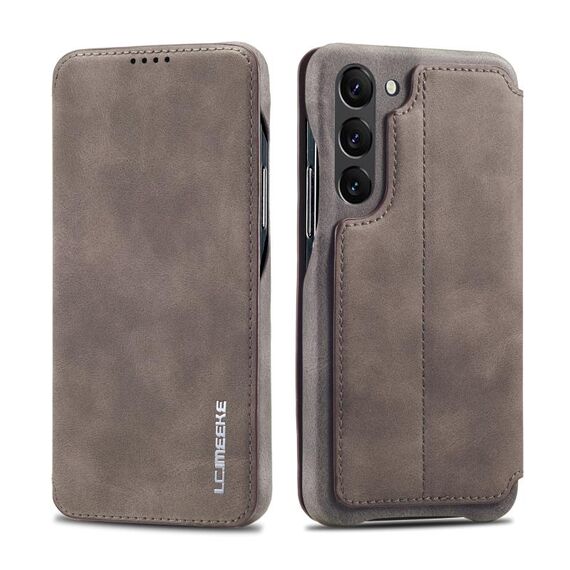 Per Samsung Galaxy S23 5G LC.IMEEKE Hon Ancient Series Custodia per cellulare in pelle (caffè)