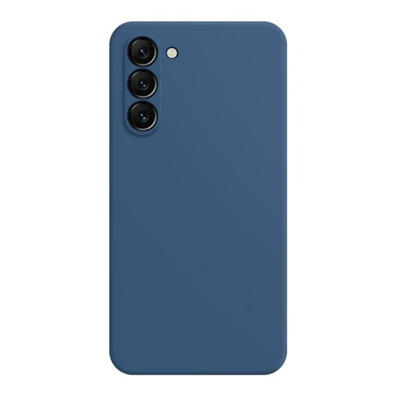 Custodia per telefono in silicone liquido imitazione Samsung Galaxy S23 + 5G (blu)