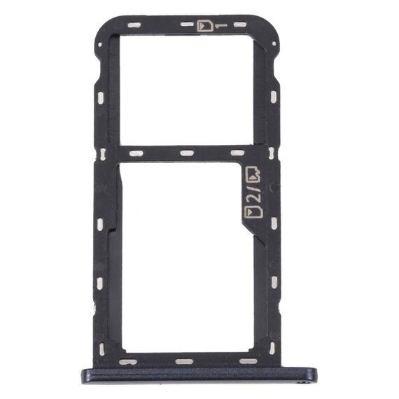 Per ZTE Blade A52 Vassoio scheda SIM + Vassoio scheda SIM / Vassoio scheda micro SD (grigio)