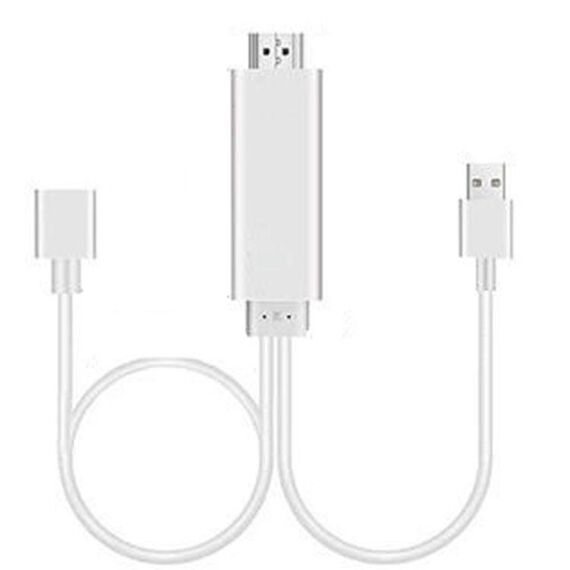 Dongle USB maschio + USB femmina a HDMI maschio Adattatore per cavi HDMI 1080P