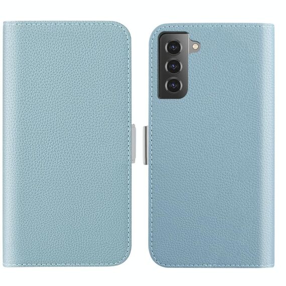 Per Samsung Galaxy S23 5G Candy Color Litchi Texture Custodia per telefono in pelle (azzurro)