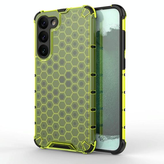 Per Samsung Galaxy S23 + 5G antiurto PC a nido d'ape + custodia protettiva in TPU (verde)