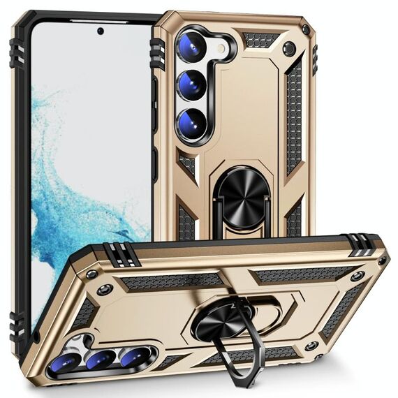 Per Samsung Galaxy S23 5G TPU antiurto + custodia per PC (oro)