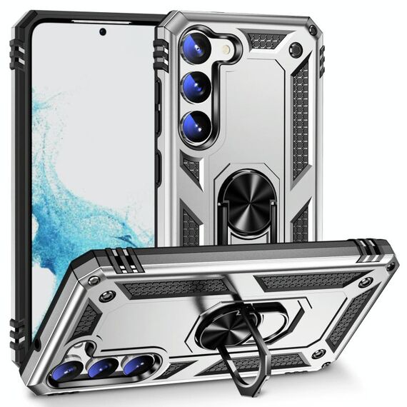 Per Samsung Galaxy S23 5G TPU antiurto + custodia per PC (argento)