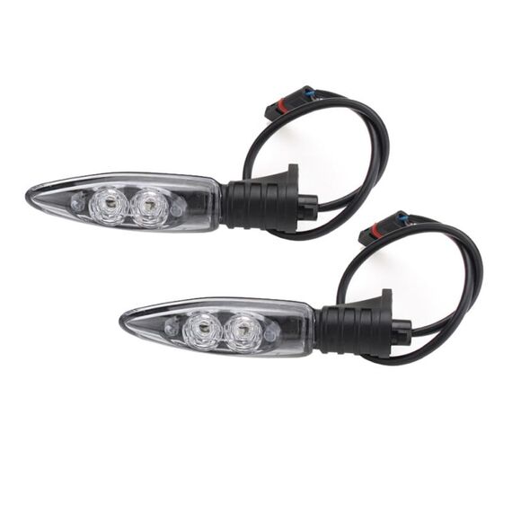 Per BMW R1200 / F800 1 paio di indicatori di direzione anteriori a LED per moto