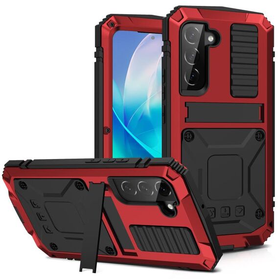 Custodia per telefono antiurto antipolvere impermeabile per Samsung Galaxy S23 5G R-JUST Life (rosso)