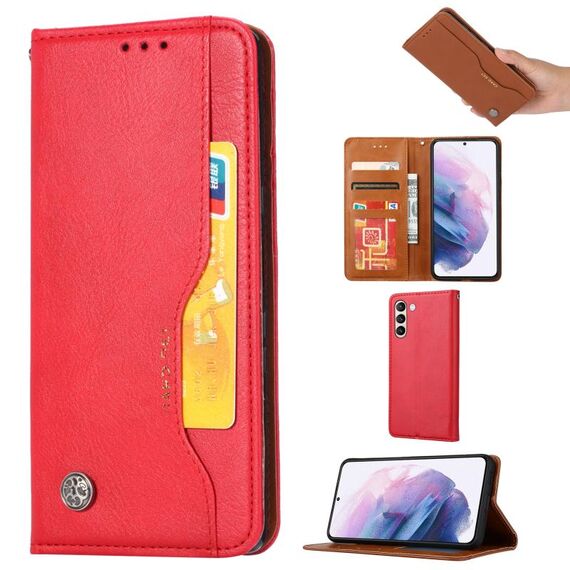 Per Samsung Galaxy S23 5G Knead Skin Texture Cover orizzontale in pelle a conchiglia (rosso)