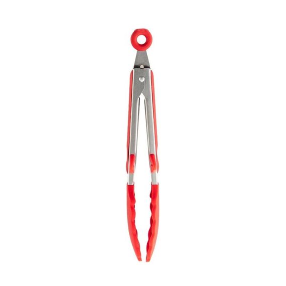 2 pentole in silicone antiaderenti resistenti alle alte temperature, stile: fermaglio per alimenti (rosso)