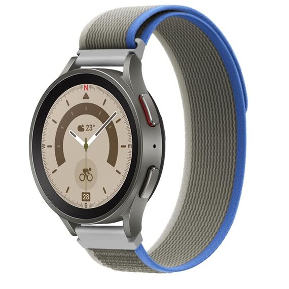 Cinturino per orologio in nylon con anello universale da 20 mm (grigio blu)