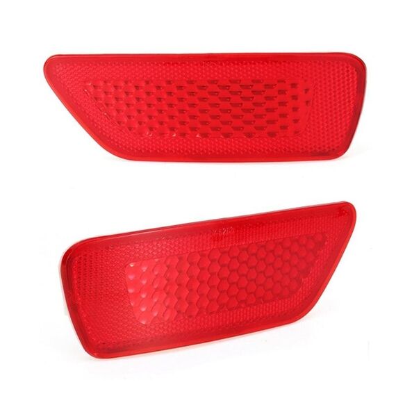 1 paio per Jeep Grand Cherokee 2011-2018 Riflettore lampada paraurti posteriore auto 57010720AC 57010721AC (rosso)