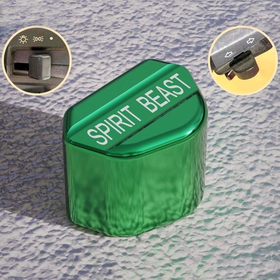 2pcs pulsante interruttore conversione moto copri chiave sterzo (verde)