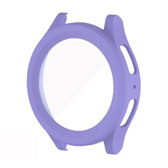Per Samsung Galaxy Watch5 Pro 45mm PC + custodia protettiva per orologio a iniezione di carburante con pellicola temperata (viola chiaro)