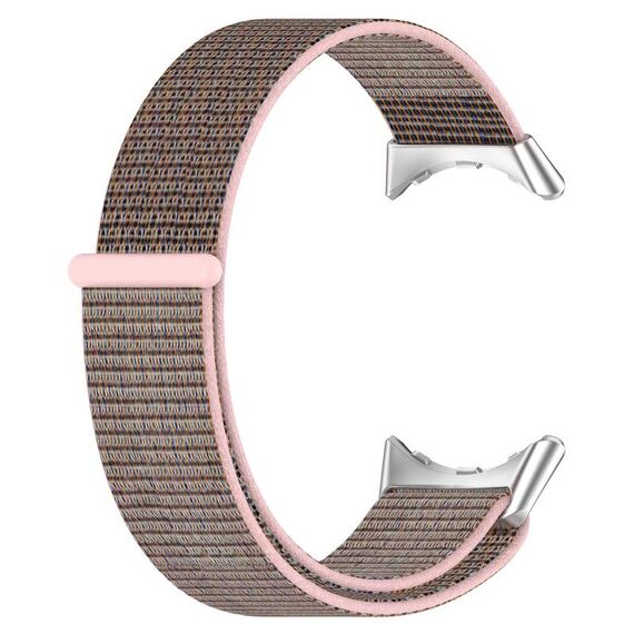Per Google Pixel Watch Cinturino per orologio in nylon con testa in metallo (polvere di sabbia)