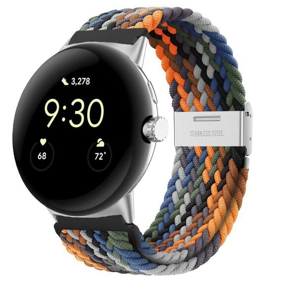 Per Google Pixel Watch cinturino in nylon con fibbia in metallo (colorato)