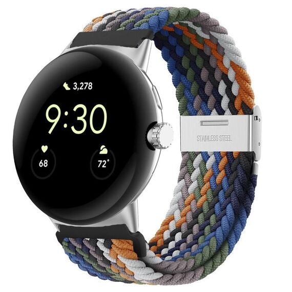 Per Google Pixel Watch cinturino in nylon con fibbia in metallo (camouflage)