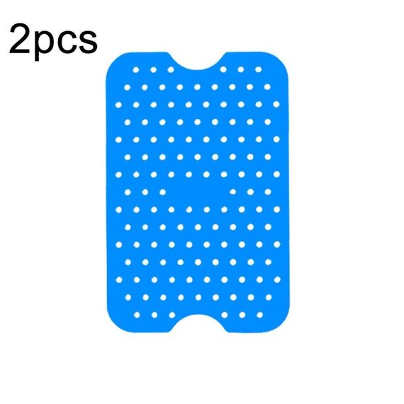 Per friggitrici ad aria NINJA DZ201 DZ401 2 pezzi di rivestimento rettangolare in silicone (blu)