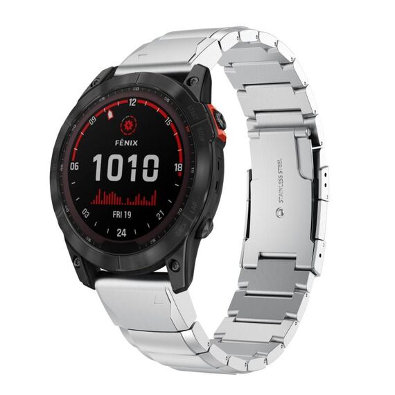 Per Garmin Fenix 7X Solar 26mm Cinturino in acciaio inossidabile con guscio di tartaruga (Nastro)