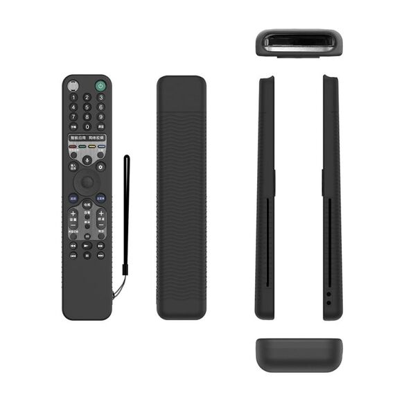 Custodia protettiva in silicone anticaduta per telecomando Y46 per Sony RMF-TX600C/P/U/E 500U/E (nero)