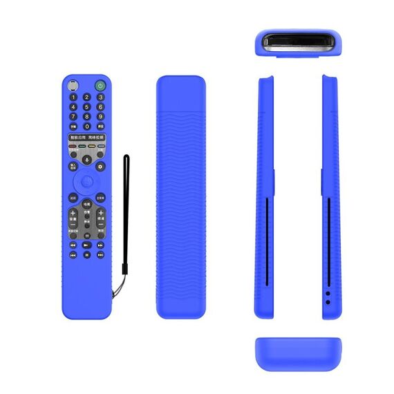 Custodia protettiva in silicone anticaduta per telecomando Y46 per Sony RMF-TX600C/P/U/E 500U/E (blu)