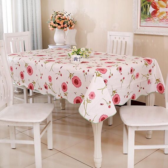 Tovaglia per tavolino da caffè resistente all'acqua PEVA, dimensioni: 135x135 cm (girasole)