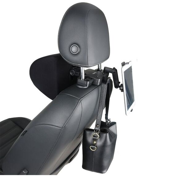 Poggiatesta in memory foam a forma di U con regolazione universale per auto A09 5D, colore: con supporto per telefono
