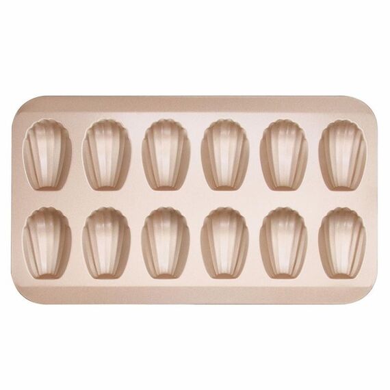 BM1067 Stampo per torta antiaderente a forma di conchiglia Stampo per teglia per biscotti da cucina, specificazione: oro
