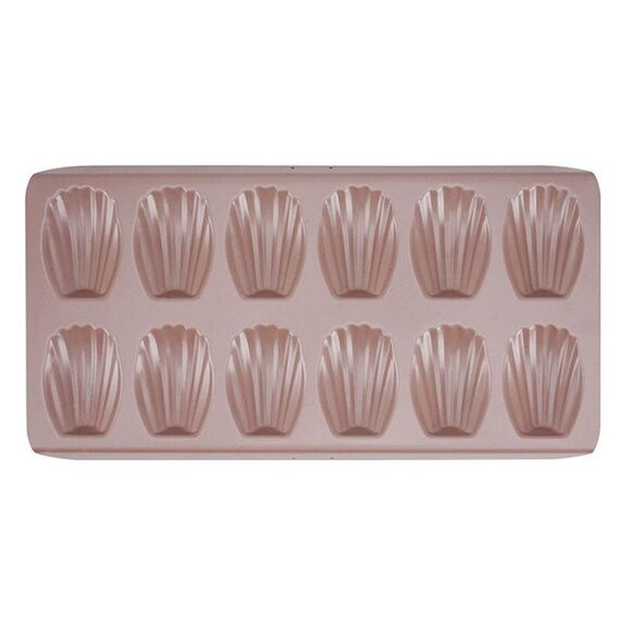 BM1067 Stampo per torta antiaderente a forma di conchiglia Stampo per teglia per biscotti da cucina, Specifica: Addensare rosa
