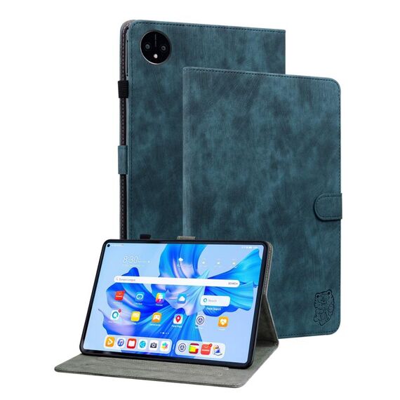 Per Huawei MatePad Pro 11 2022 Custodia per tablet in pelle con motivo tigre (blu scuro)