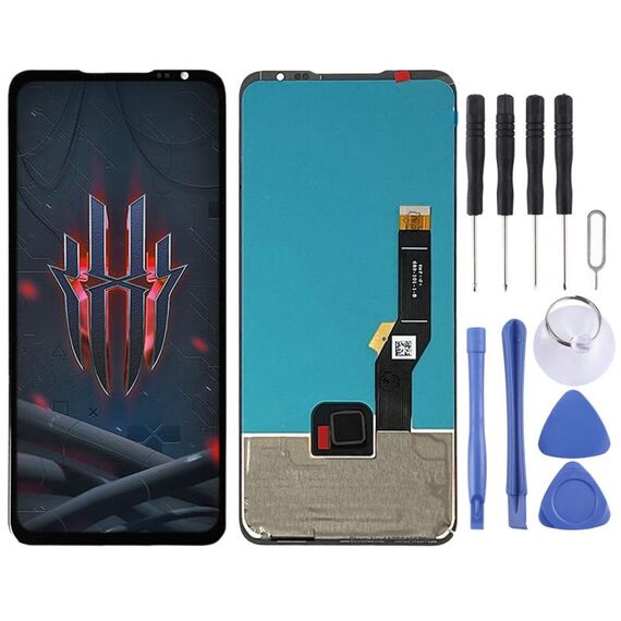 Schermo LCD AMOLED per ZTE Nubia Red Magic 6s NX669J con digitalizzatore assemblaggio completo (nero)