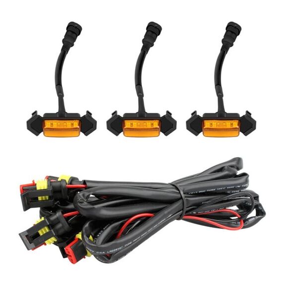 Per Toyota Tacoma TRD 2016-2019 3 in 1 Luci di avvertimento griglia anteriore a LED per auto, luci diurne e luci larghe
