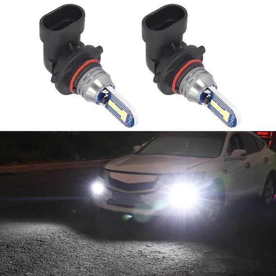 1 paio 9005 DC12V 7.8W Fendinebbia LED per auto (luce bianca)