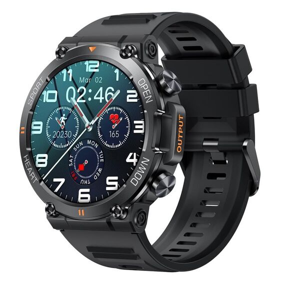 K56 Pro 1,39 pollici Smart Cinturino in silicone Supporto per cinturino Monitoraggio della frequenza cardiaca / Monitoraggio della pressione sanguigna (Nero)