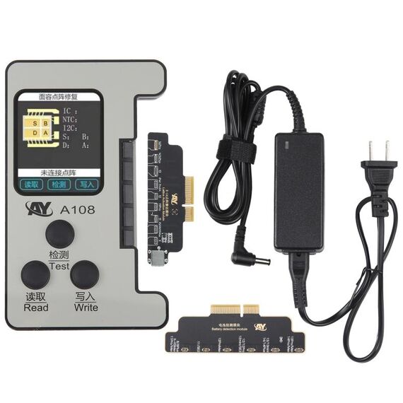 AY A108 Programmatore di riparazione della batteria a matrice di punti multifunzione per iPhone 8-14 Pro Max