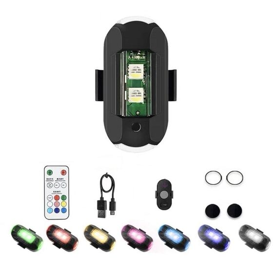 Vibrazione Telecomando Induzione Moto Wireless Forte luce magnetica di avvertimento, specifica: 1 luce + 1 RC