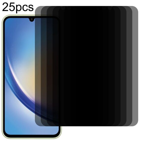 Per Samsung Galaxy A34 5G 25 pezzi Pellicola in vetro temperato per la privacy della superficie piatta
