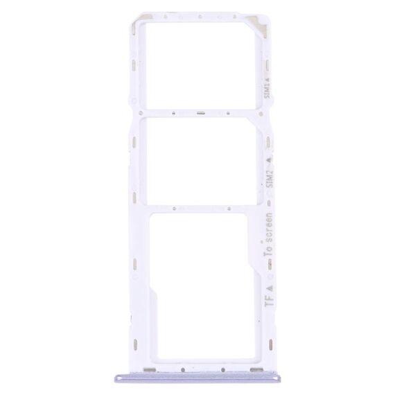 Per Samsung Galaxy M42 5G SM-A436B Vassoio per scheda SIM originale + Vassoio per scheda SIM + Vassoio per scheda Micro SD (Viola)
