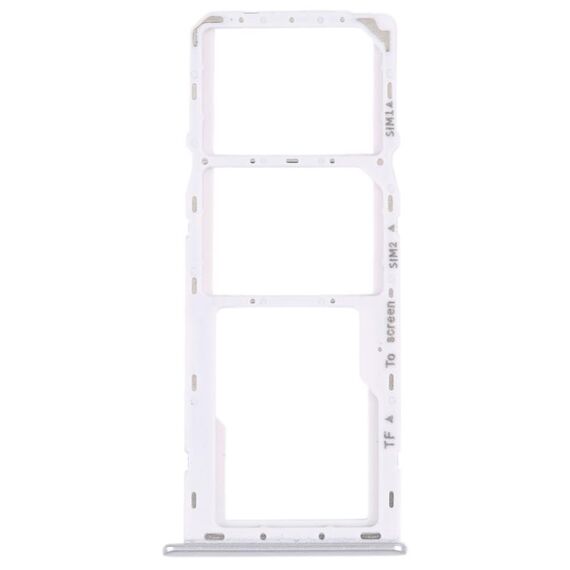 Per Samsung Galaxy M42 5G SM-A436B Vassoio per scheda SIM originale + Vassoio per scheda SIM + Vassoio per scheda Micro SD (Argento)