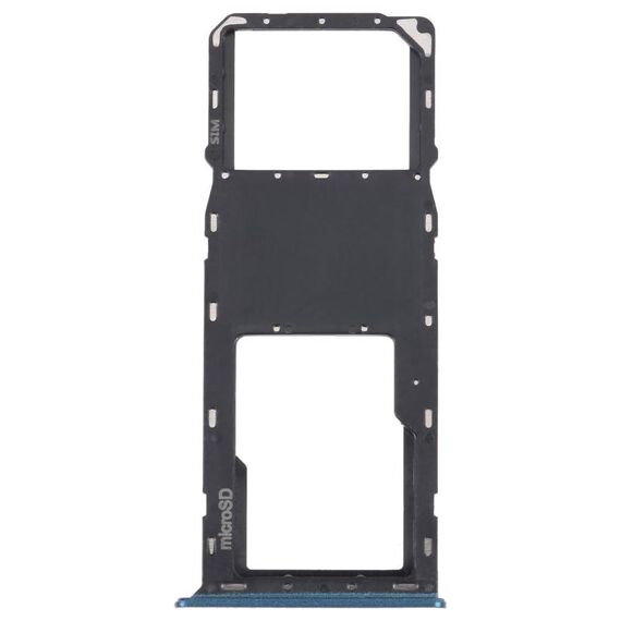 Per Samsung Galaxy A03s SM-A037U Vassoio scheda SIM originale + vassoio scheda Micro SD (blu)
