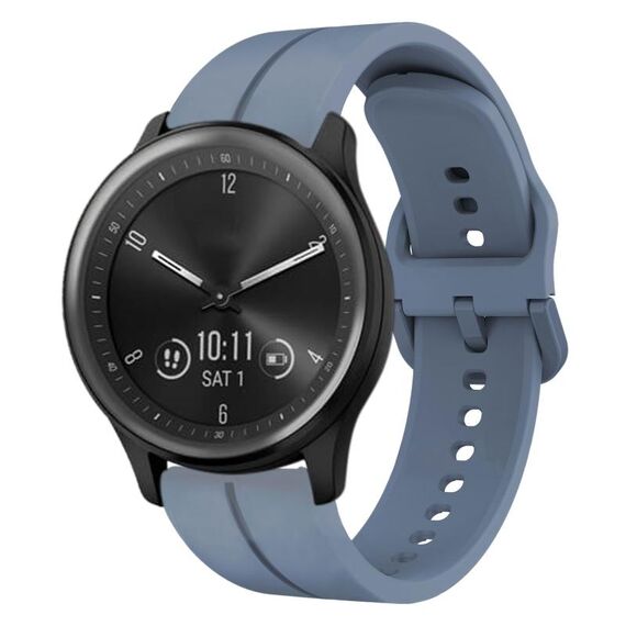 Per cinturino in silicone Garmin Vivomove Sport 20mm Loop (blu)